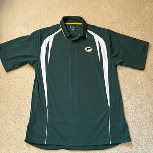 NFL GB Packers Team Apparel polyester golf shirt size L